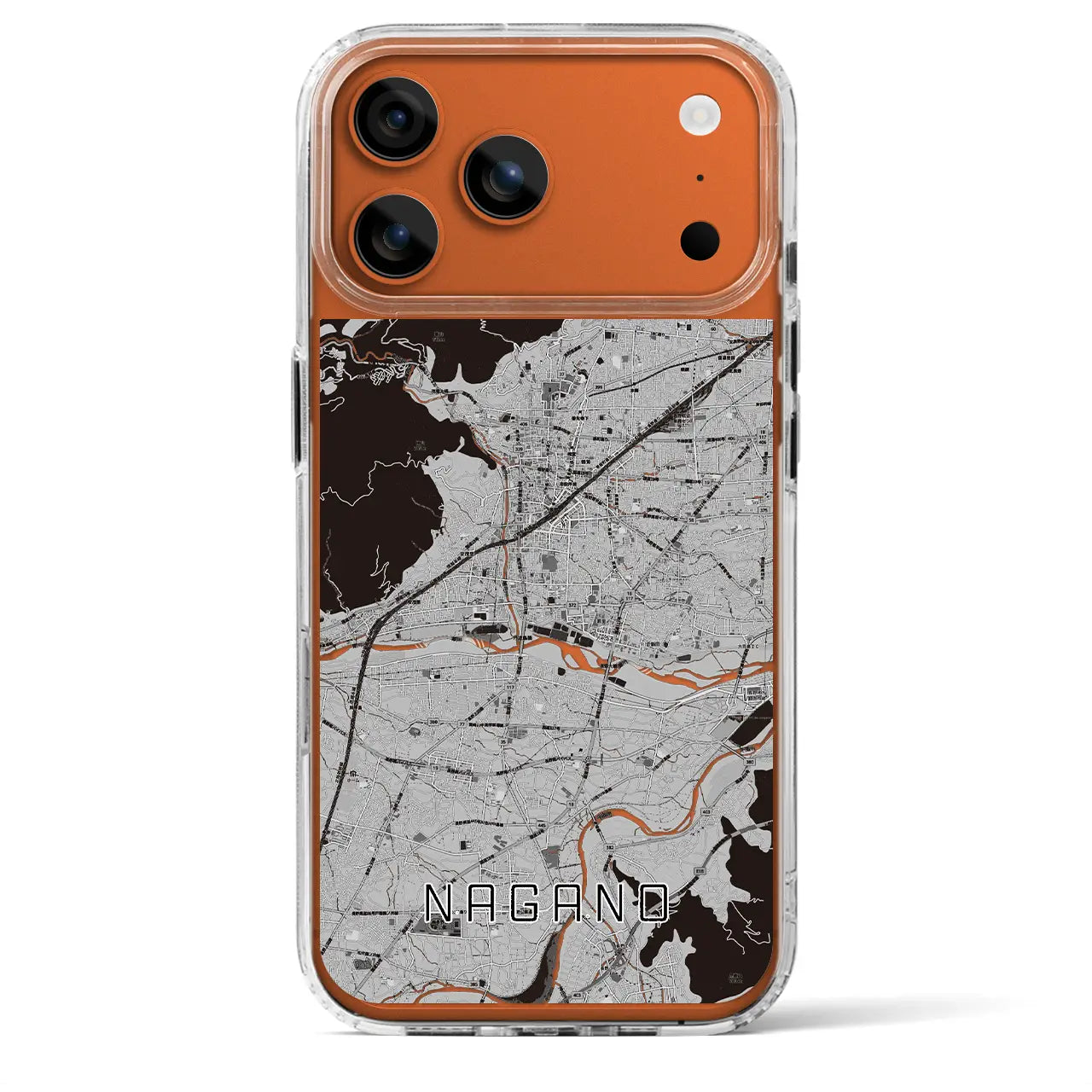 【長野(長野県)】地図柄iPhoneケース(MagSafeタイプ)