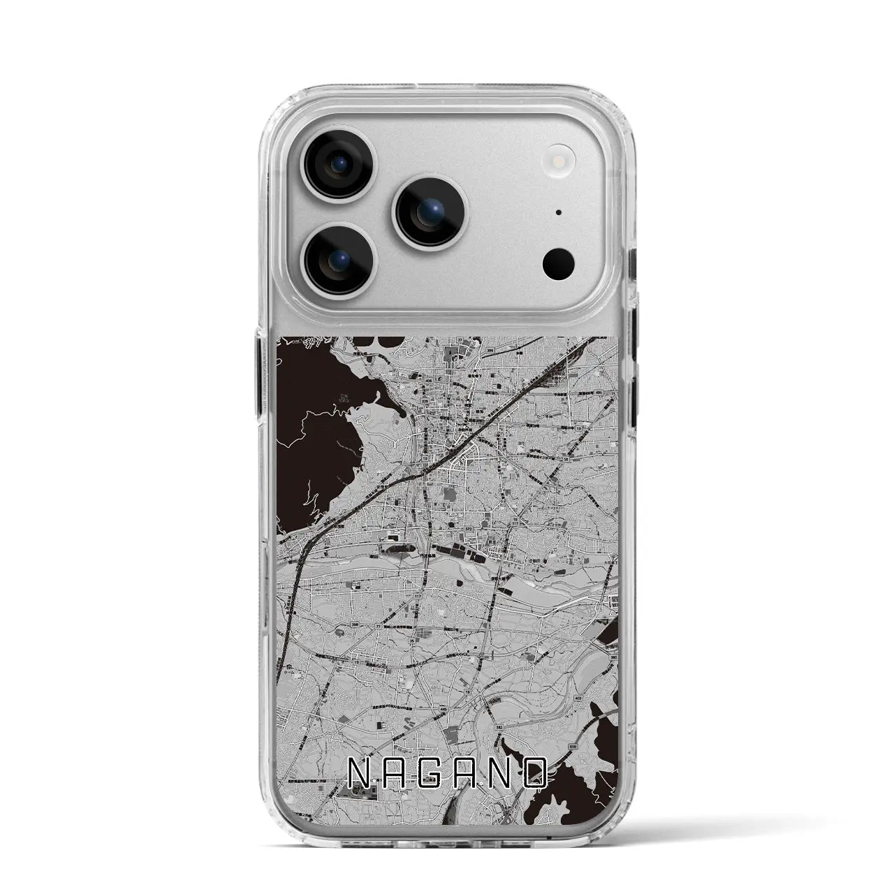 【長野(長野県)】地図柄iPhoneケース(MagSafeタイプ)