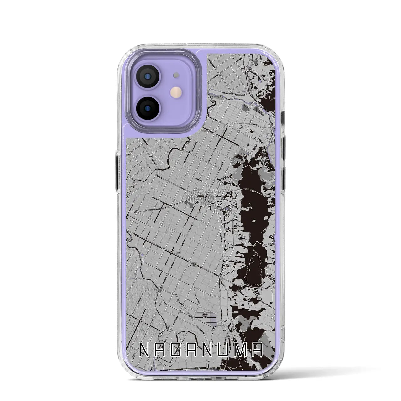 【長沼(北海道)】地図柄iPhoneケース(MagSafeタイプ)
