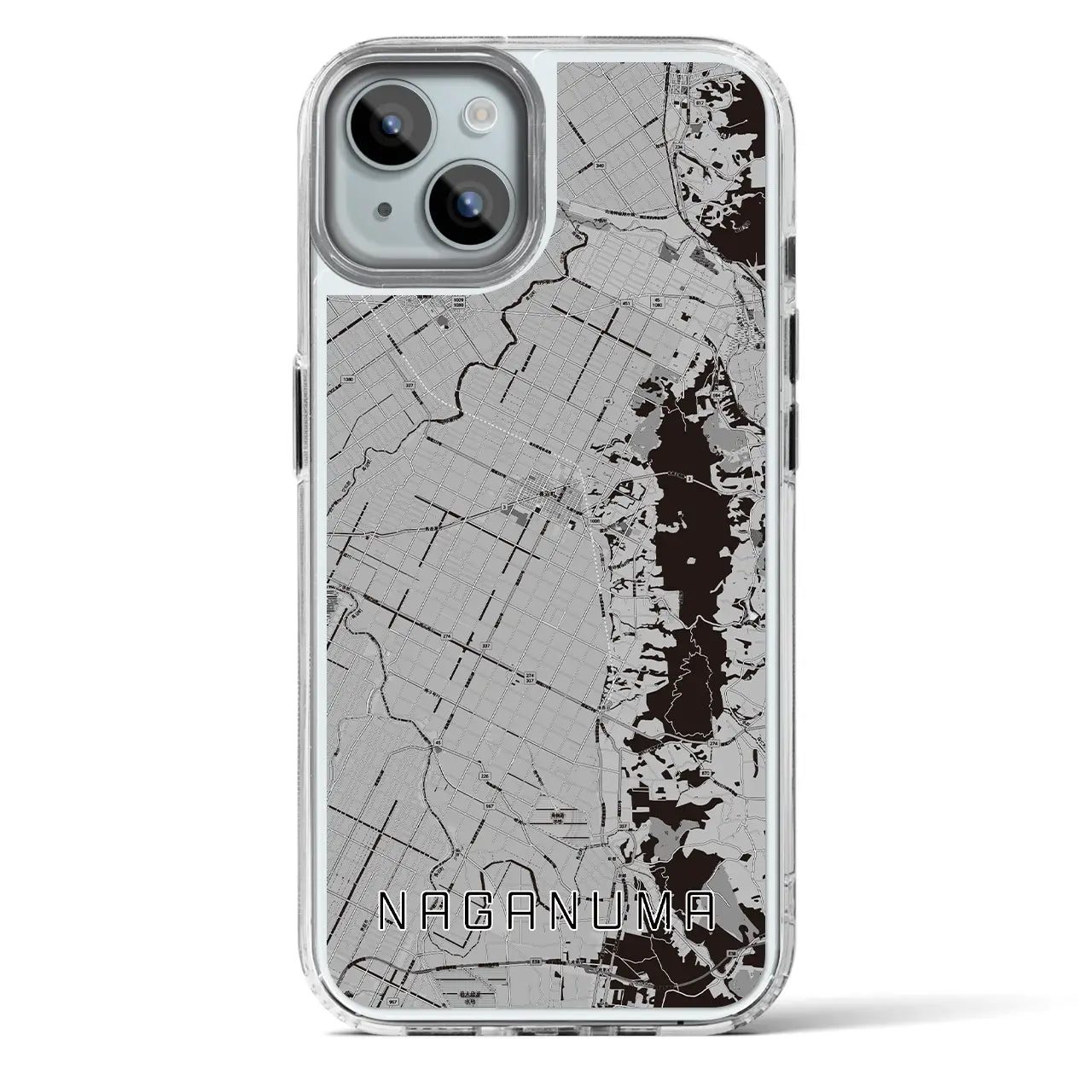 【長沼(北海道)】地図柄iPhoneケース(MagSafeタイプ)