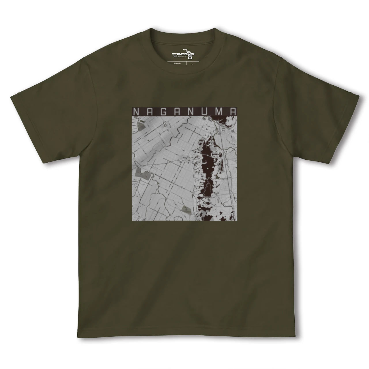 【長沼(北海道)】地図柄ヘビーウェイトTシャツ