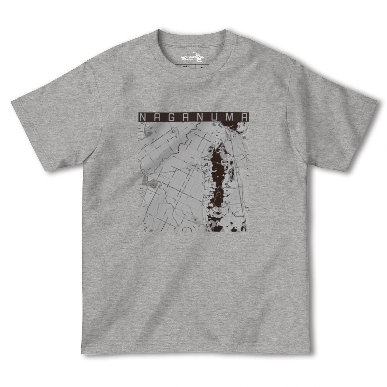 【長沼(北海道)】地図柄ヘビーウェイトTシャツ