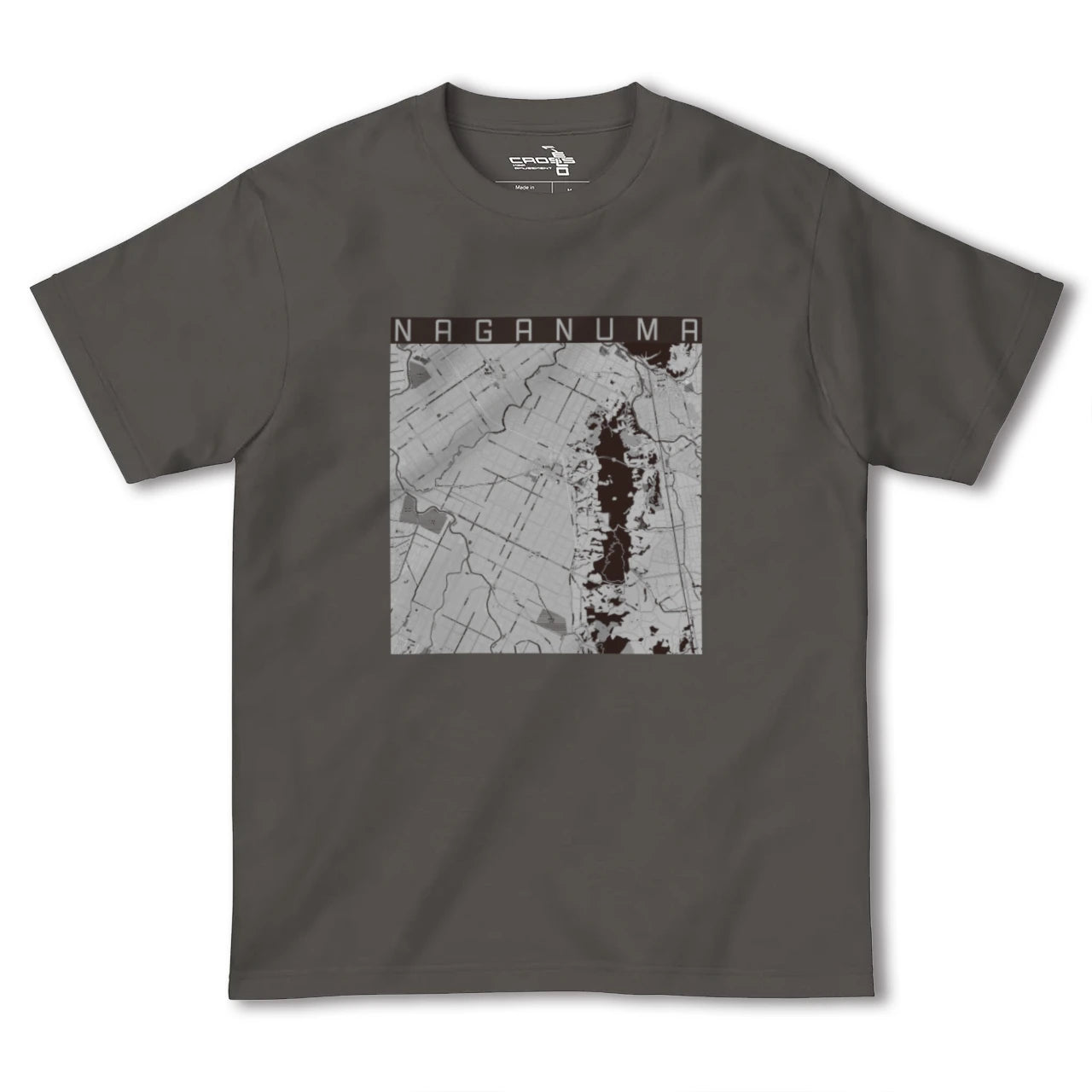 【長沼(北海道)】地図柄ヘビーウェイトTシャツ