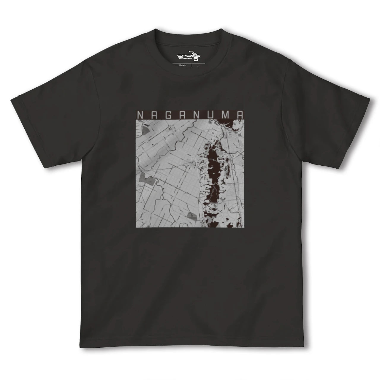 【長沼(北海道)】地図柄ヘビーウェイトTシャツ