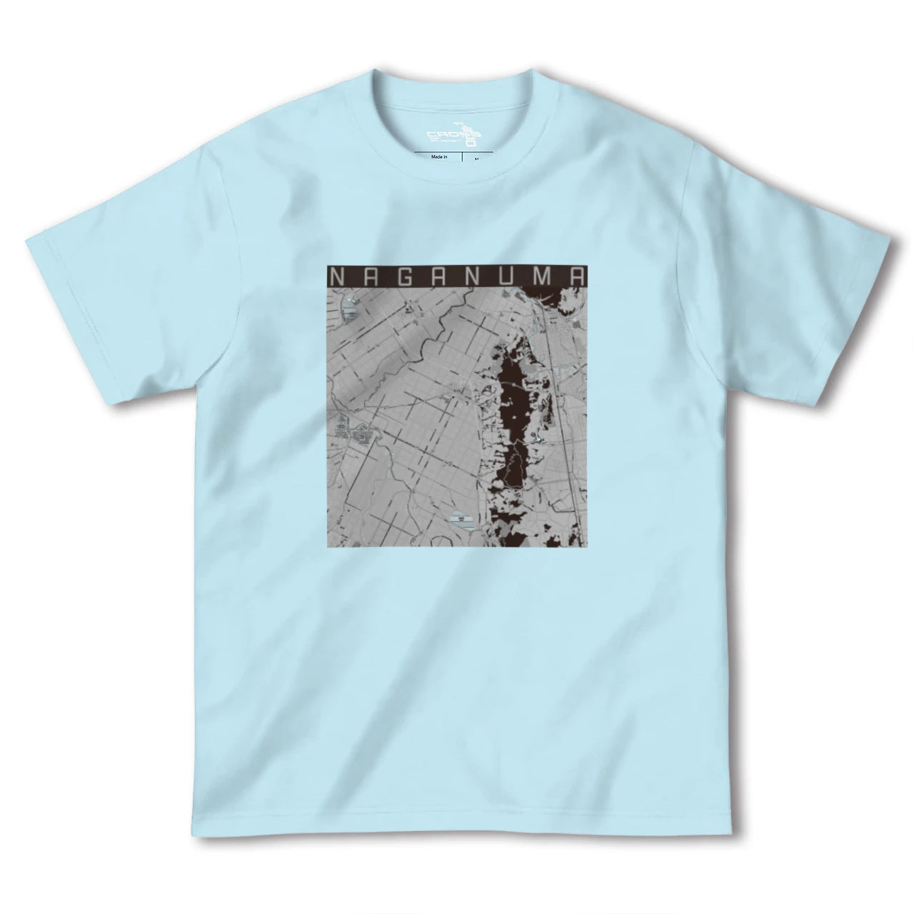 【長沼(北海道)】地図柄ヘビーウェイトTシャツ