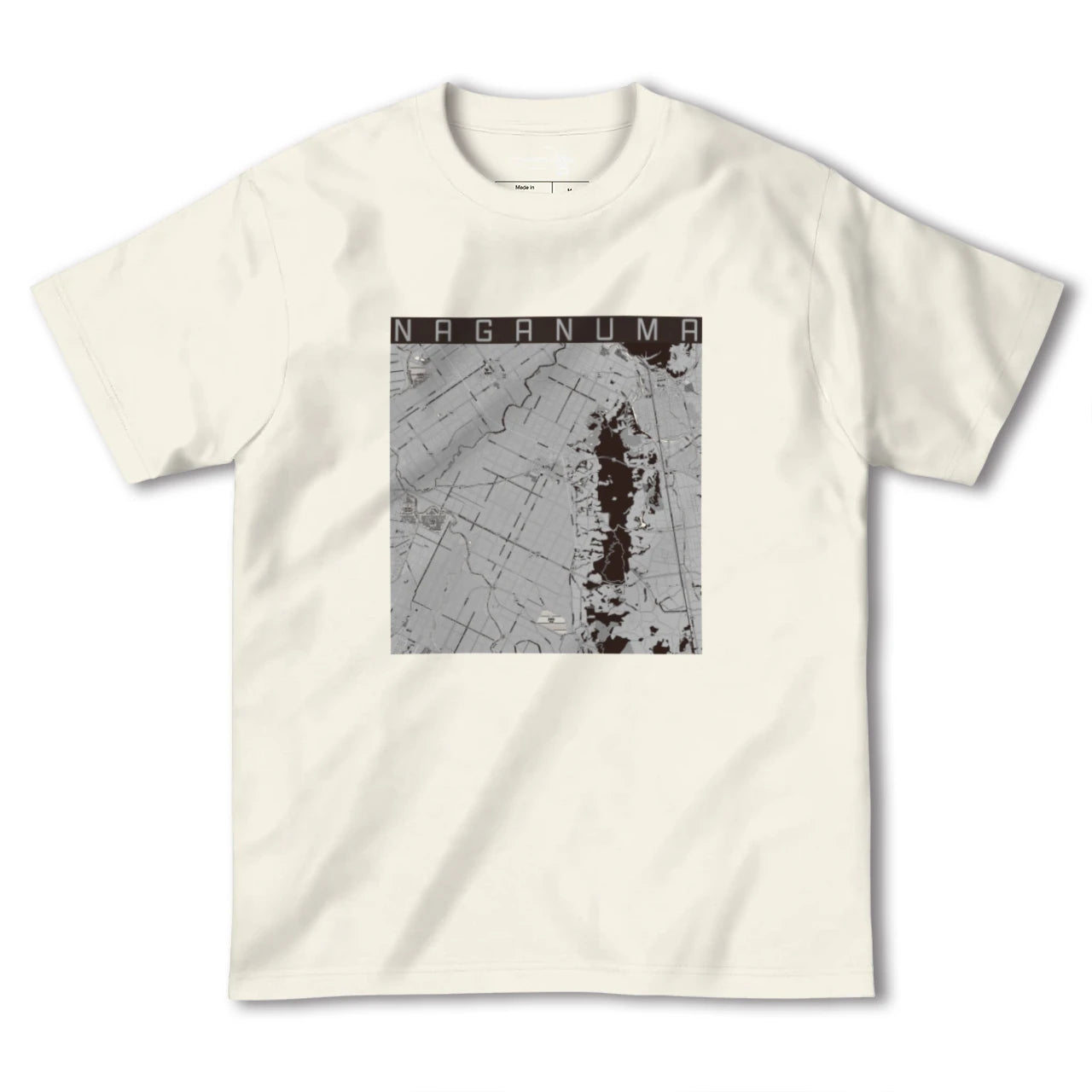 【長沼(北海道)】地図柄ヘビーウェイトTシャツ