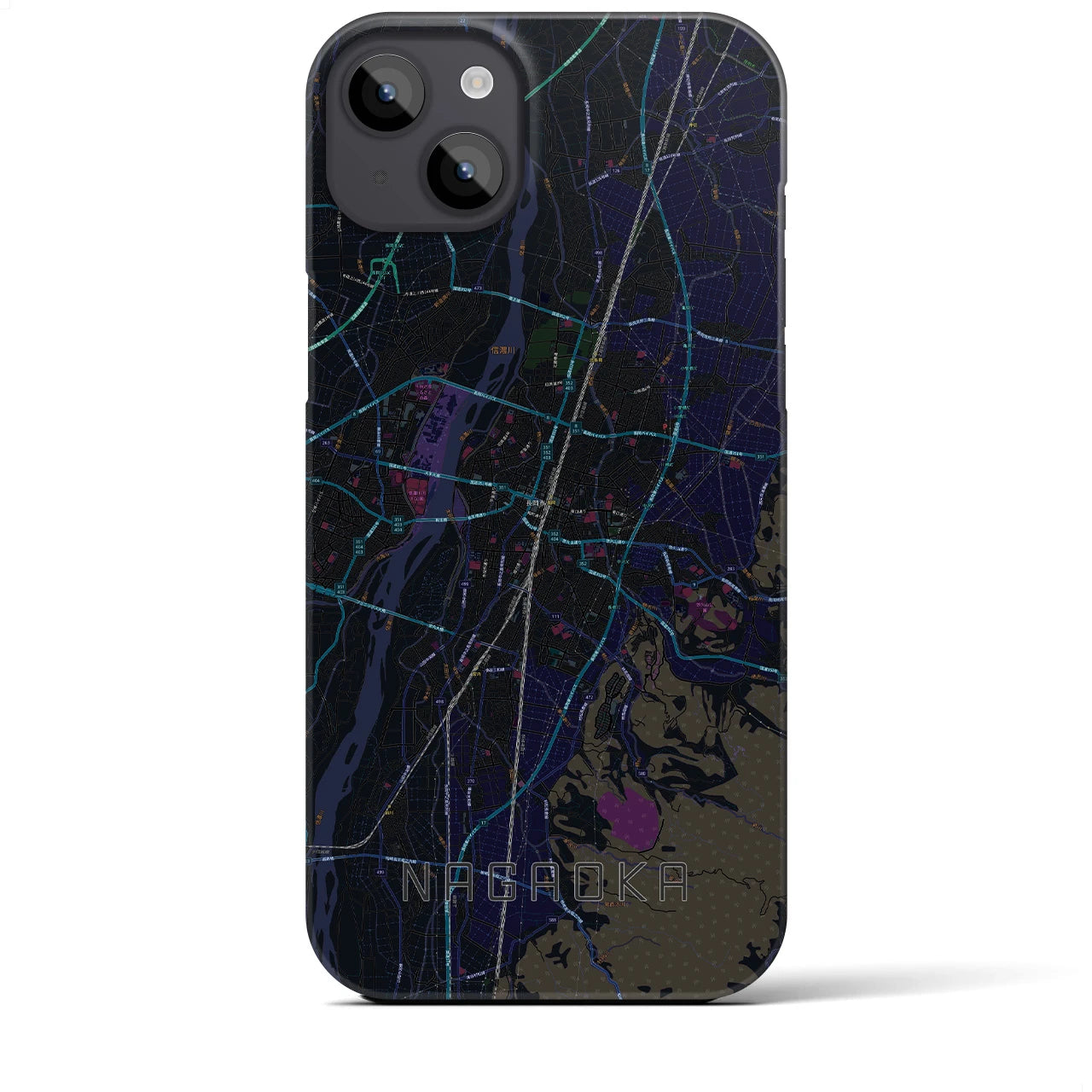 【長岡(新潟県)】地図柄iPhoneケース(バックカバータイプ)