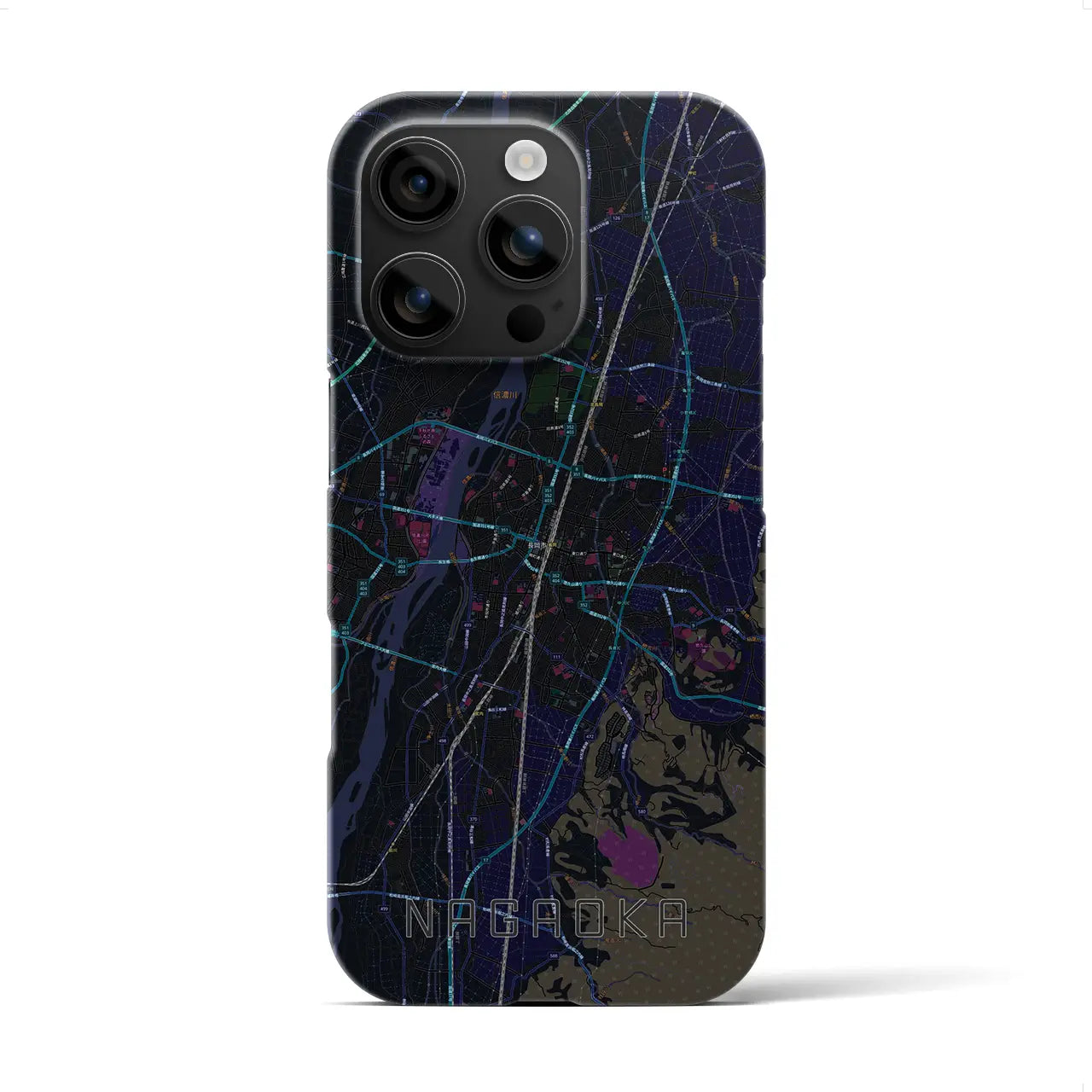 【長岡(新潟県)】地図柄iPhoneケース(バックカバータイプ)