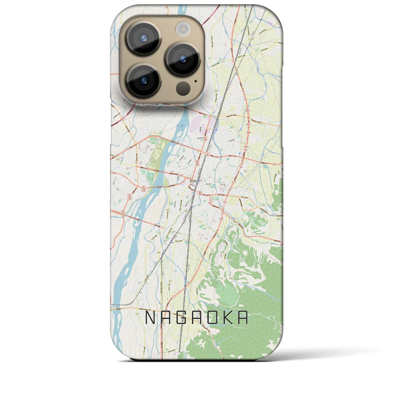 【長岡(新潟県)】地図柄iPhoneケース(バックカバータイプ)