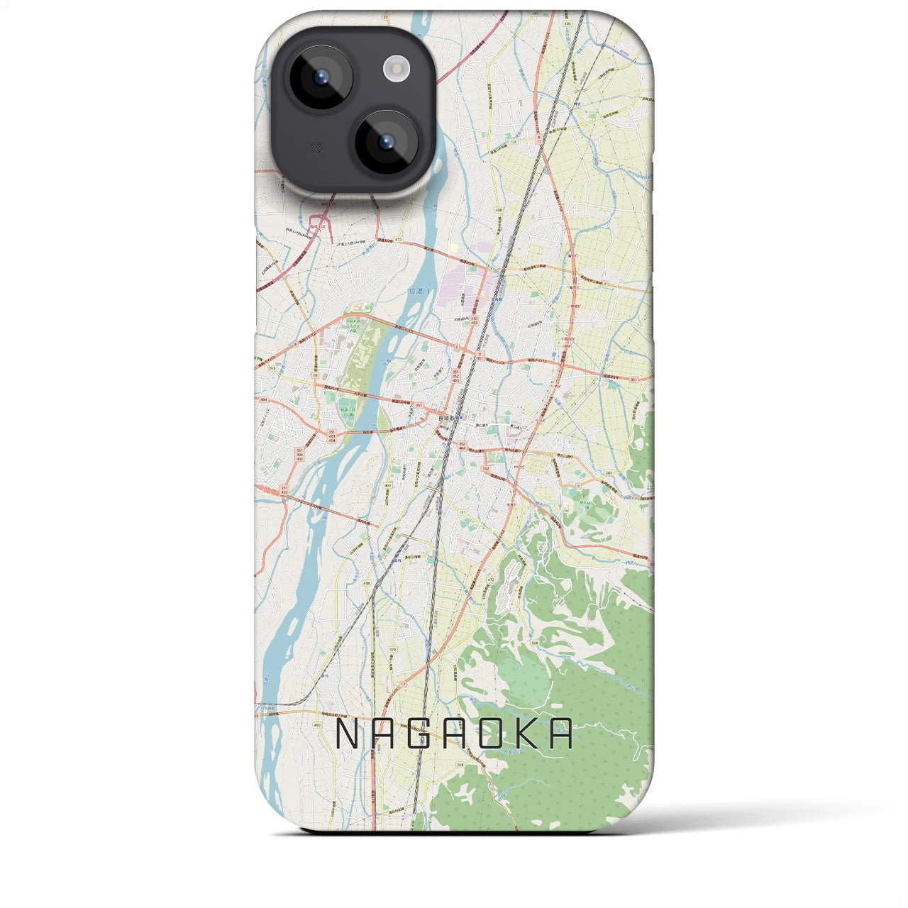 【長岡(新潟県)】地図柄iPhoneケース(バックカバータイプ)