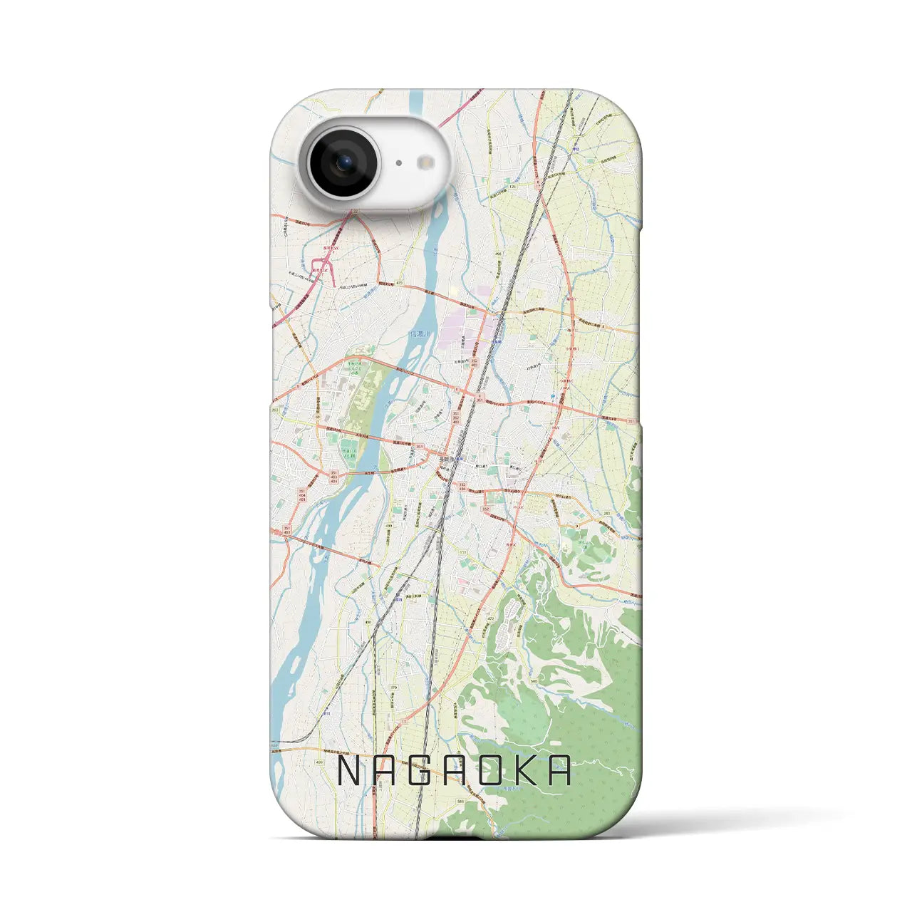 【長岡(新潟県)】地図柄iPhoneケース(バックカバータイプ)
