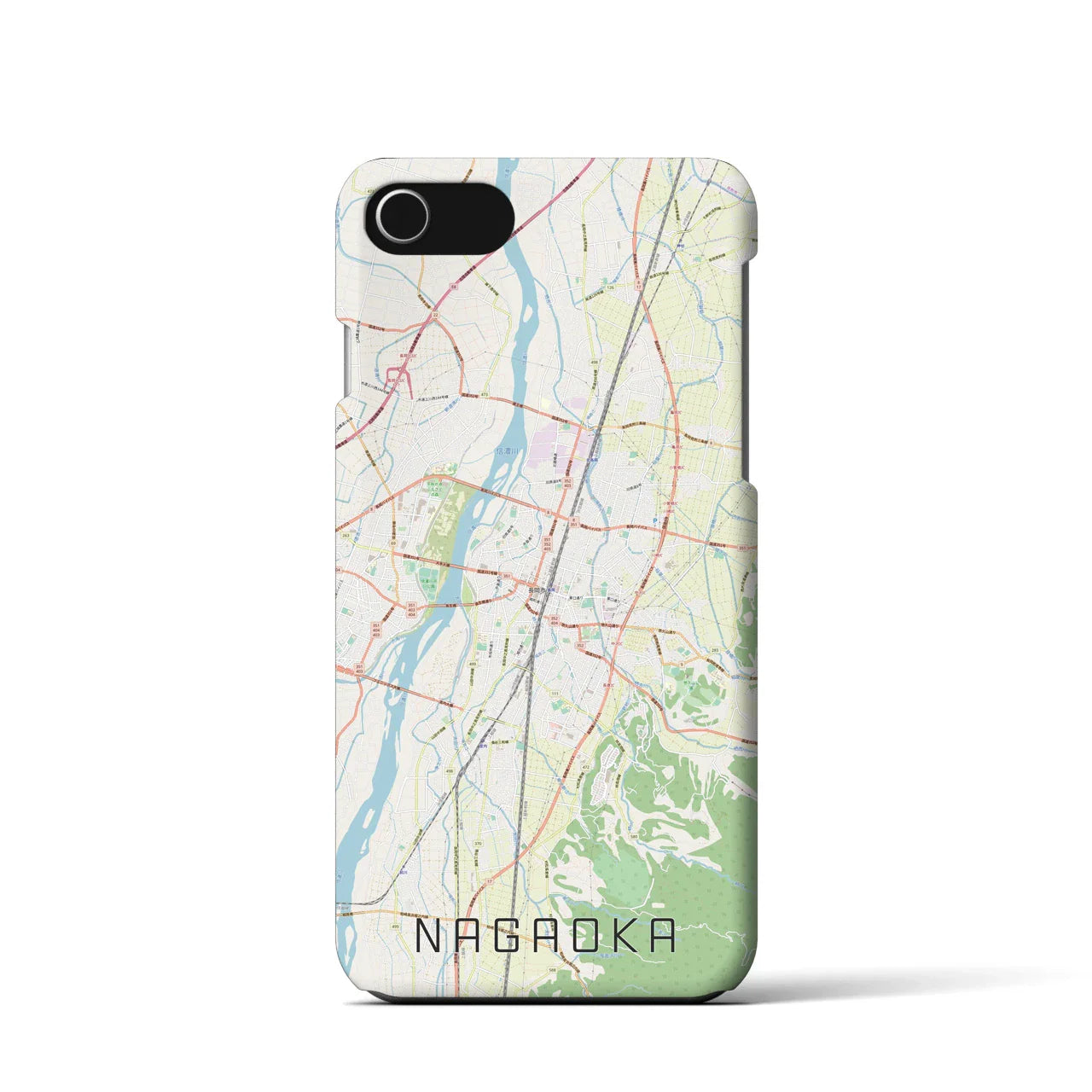 【長岡(新潟県)】地図柄iPhoneケース(バックカバータイプ)