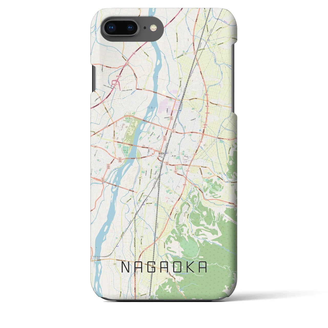 【長岡(新潟県)】地図柄iPhoneケース(バックカバータイプ)
