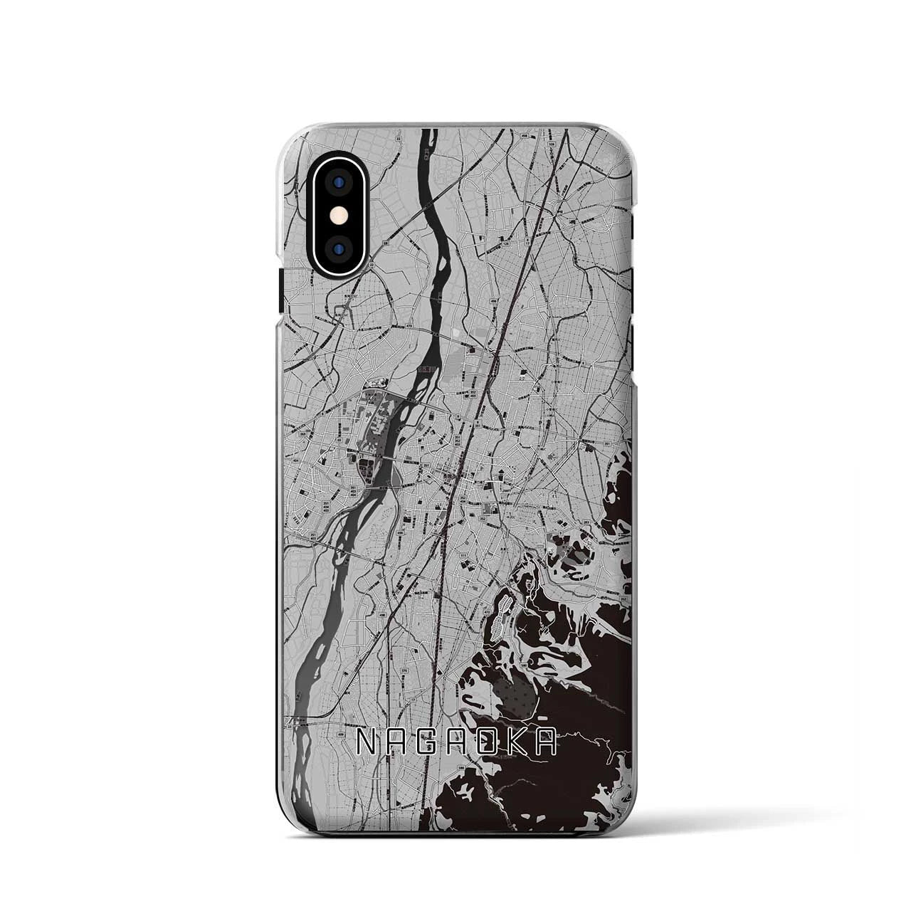 【長岡(新潟県)】地図柄iPhoneケース(クリアタイプ)