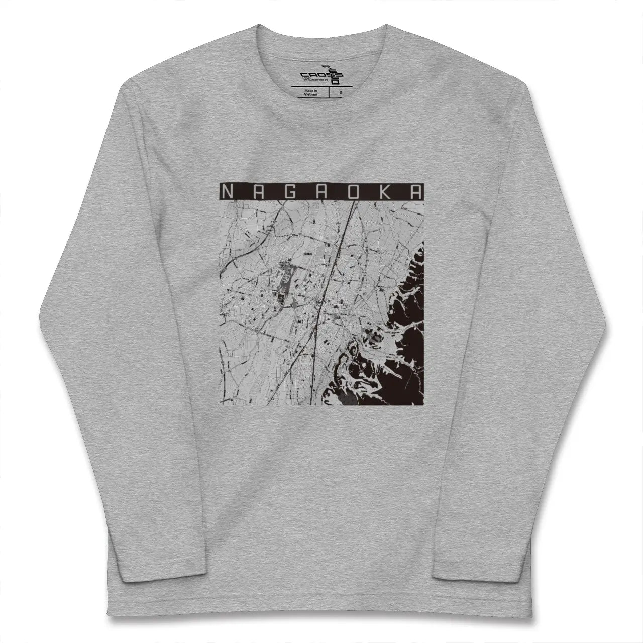 【長岡(新潟県)】地図柄ロングスリーブTシャツ