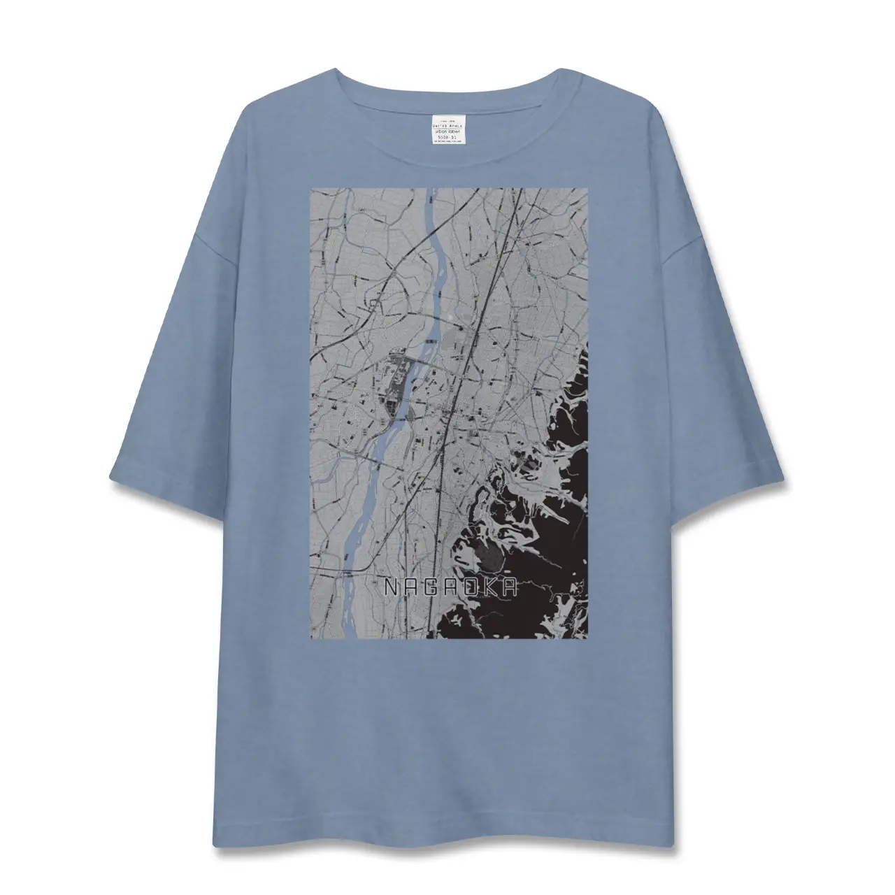 【長岡(新潟県)】地図柄ビッグシルエットTシャツ