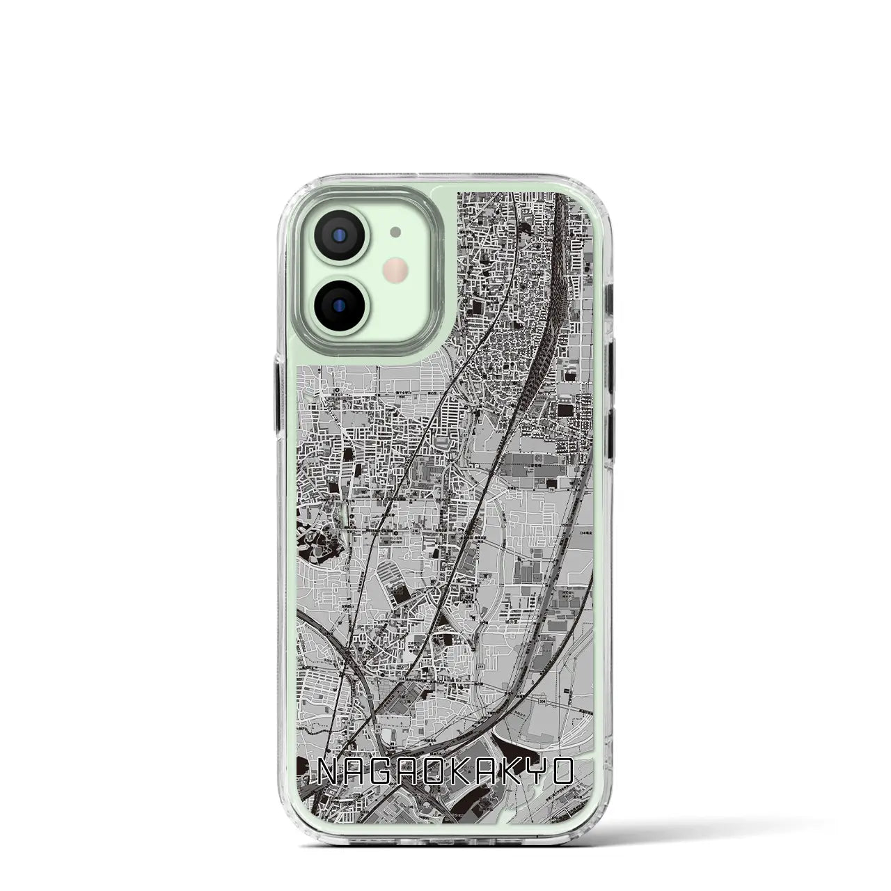 【長岡京(京都府)】地図柄iPhoneケース(MagSafeタイプ)