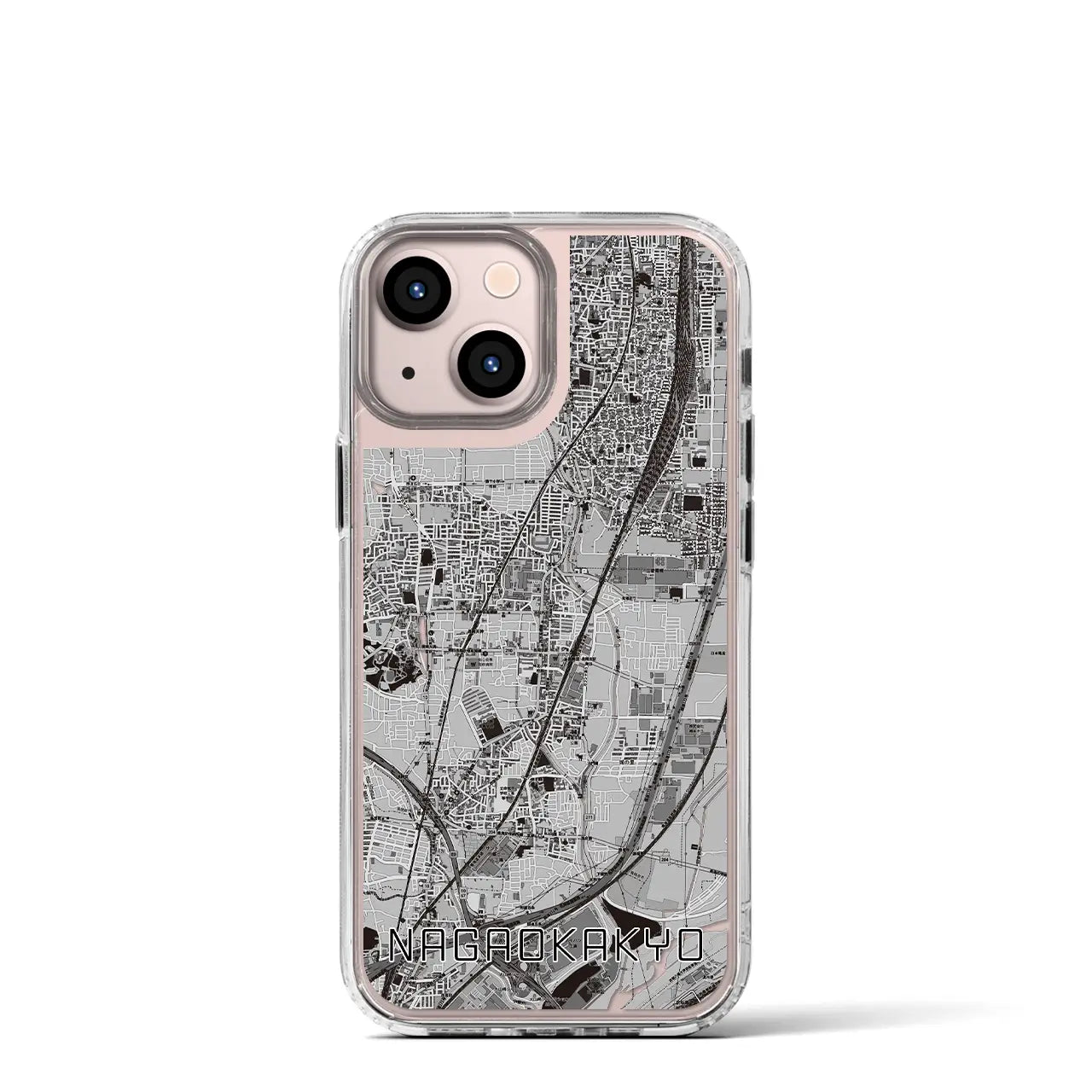 【長岡京(京都府)】地図柄iPhoneケース(MagSafeタイプ)