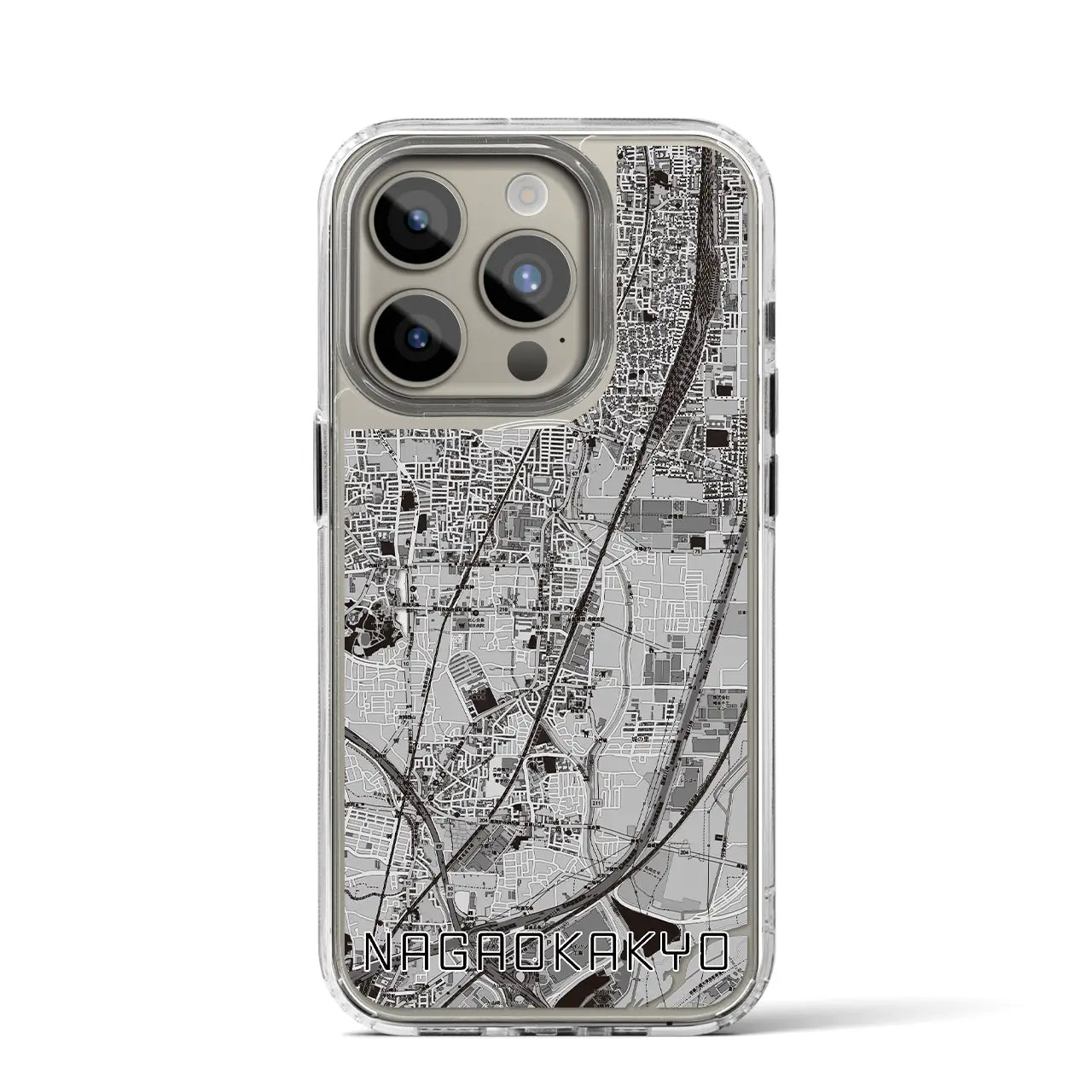 【長岡京(京都府)】地図柄iPhoneケース(MagSafeタイプ)
