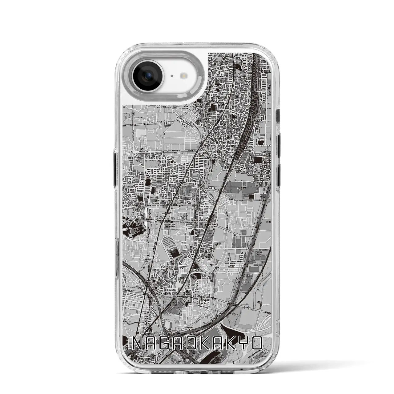 【長岡京(京都府)】地図柄iPhoneケース(MagSafeタイプ)