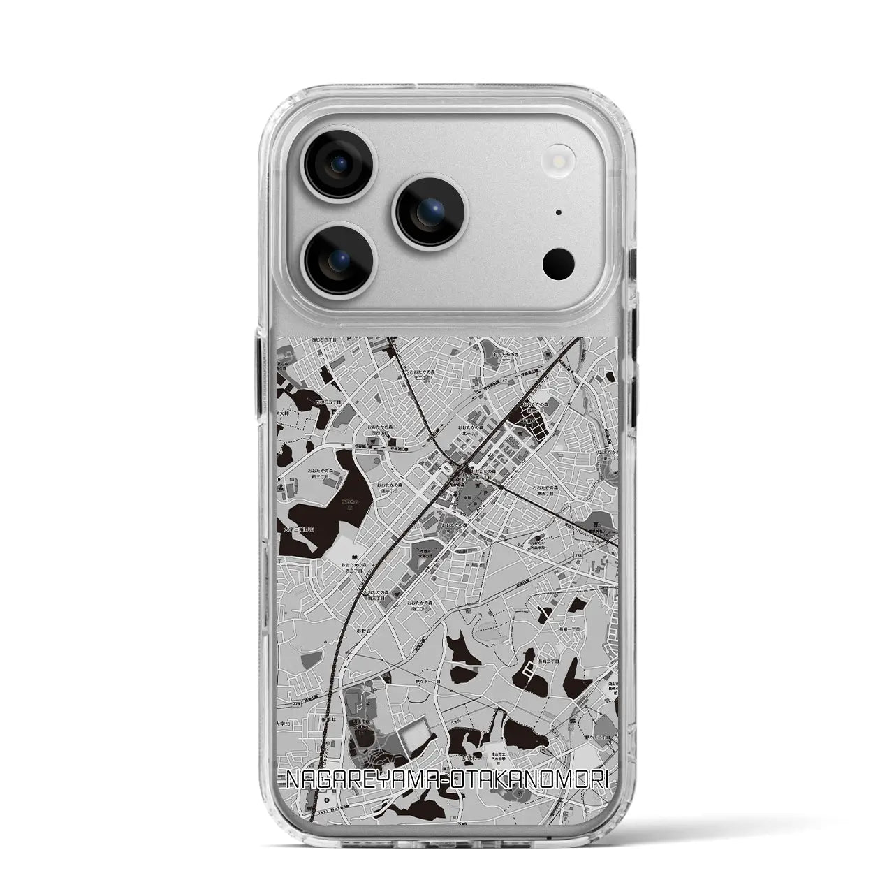 【流山おおたかの森(千葉県)】地図柄iPhoneケース(MagSafeタイプ)