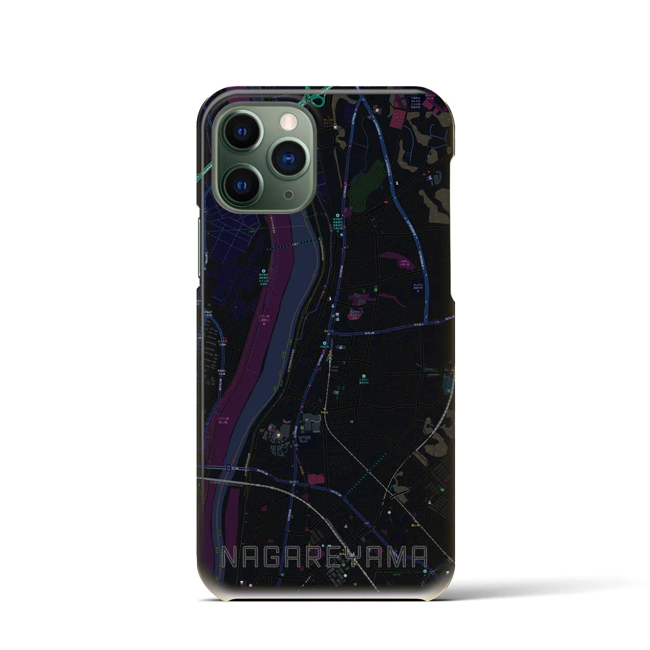 【流山(千葉県)】地図柄iPhoneケース(バックカバータイプ)