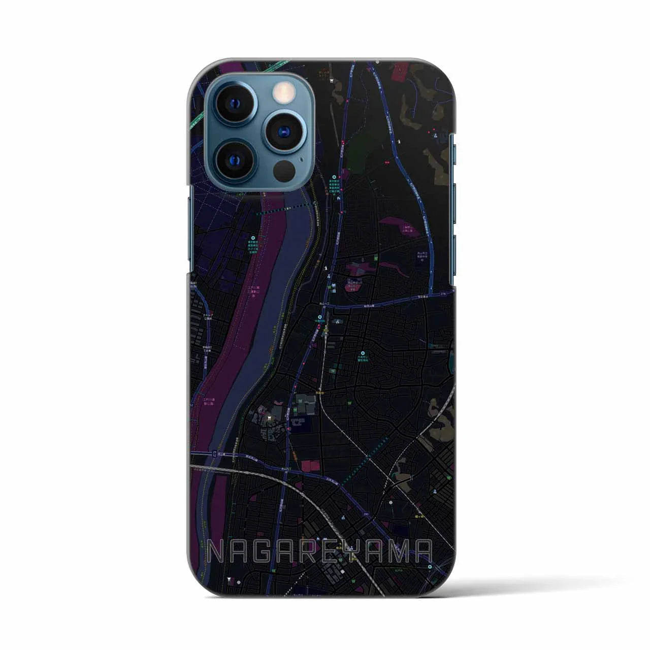 【流山(千葉県)】地図柄iPhoneケース(バックカバータイプ)