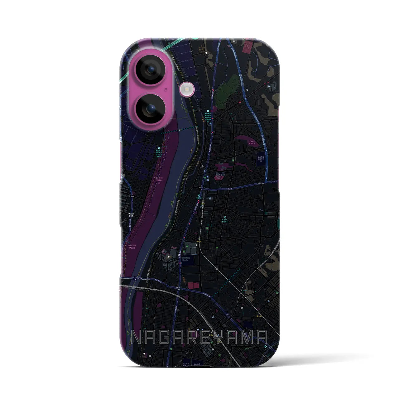 【流山(千葉県)】地図柄iPhoneケース(バックカバータイプ)