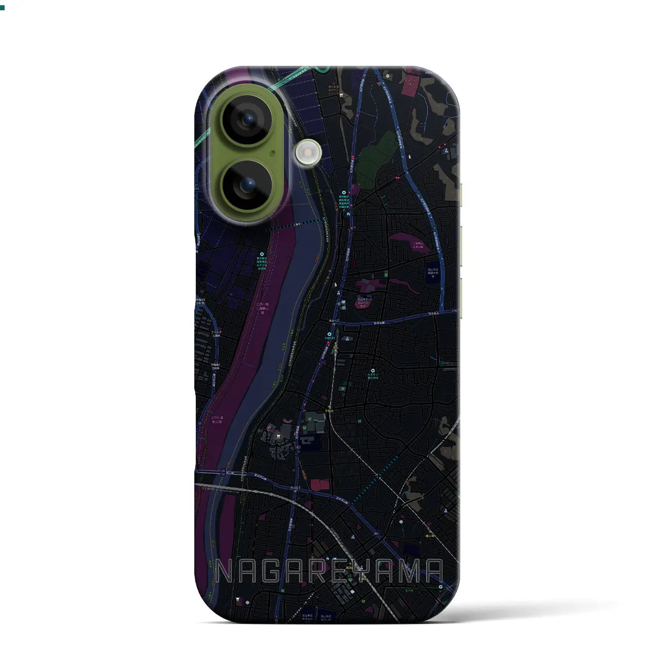 【流山(千葉県)】地図柄iPhoneケース(バックカバータイプ)