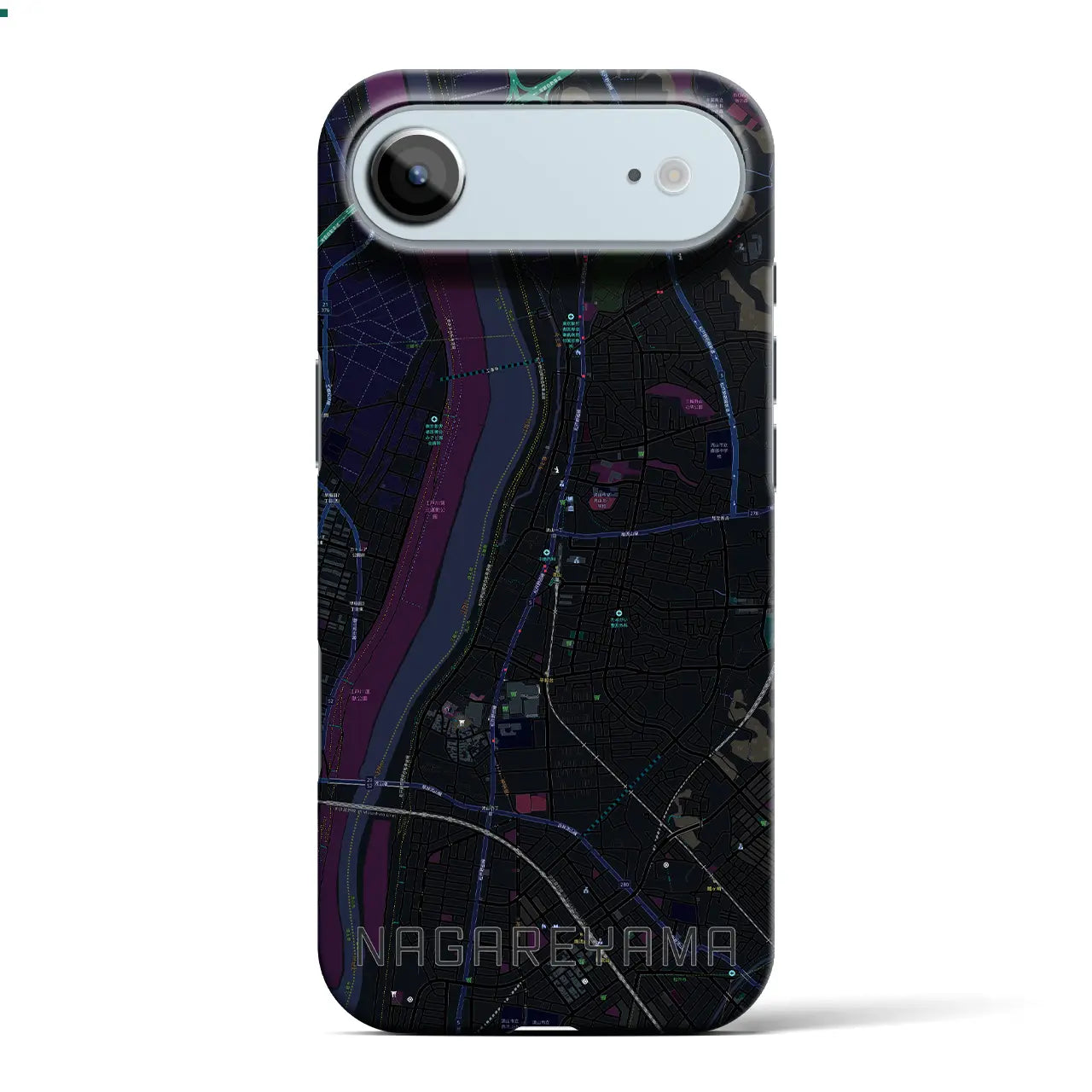 【流山(千葉県)】地図柄iPhoneケース(バックカバータイプ)