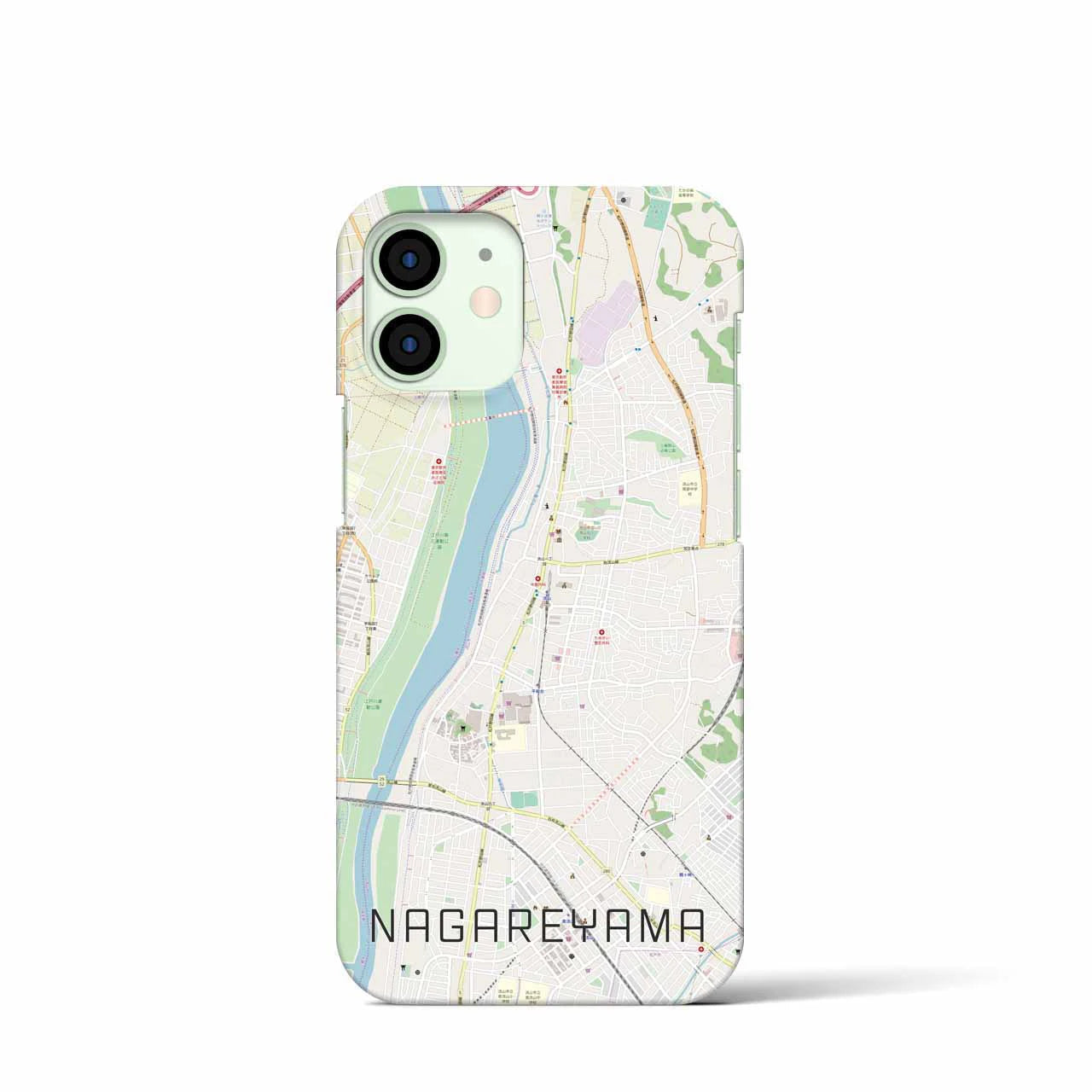 【流山(千葉県)】地図柄iPhoneケース(バックカバータイプ)