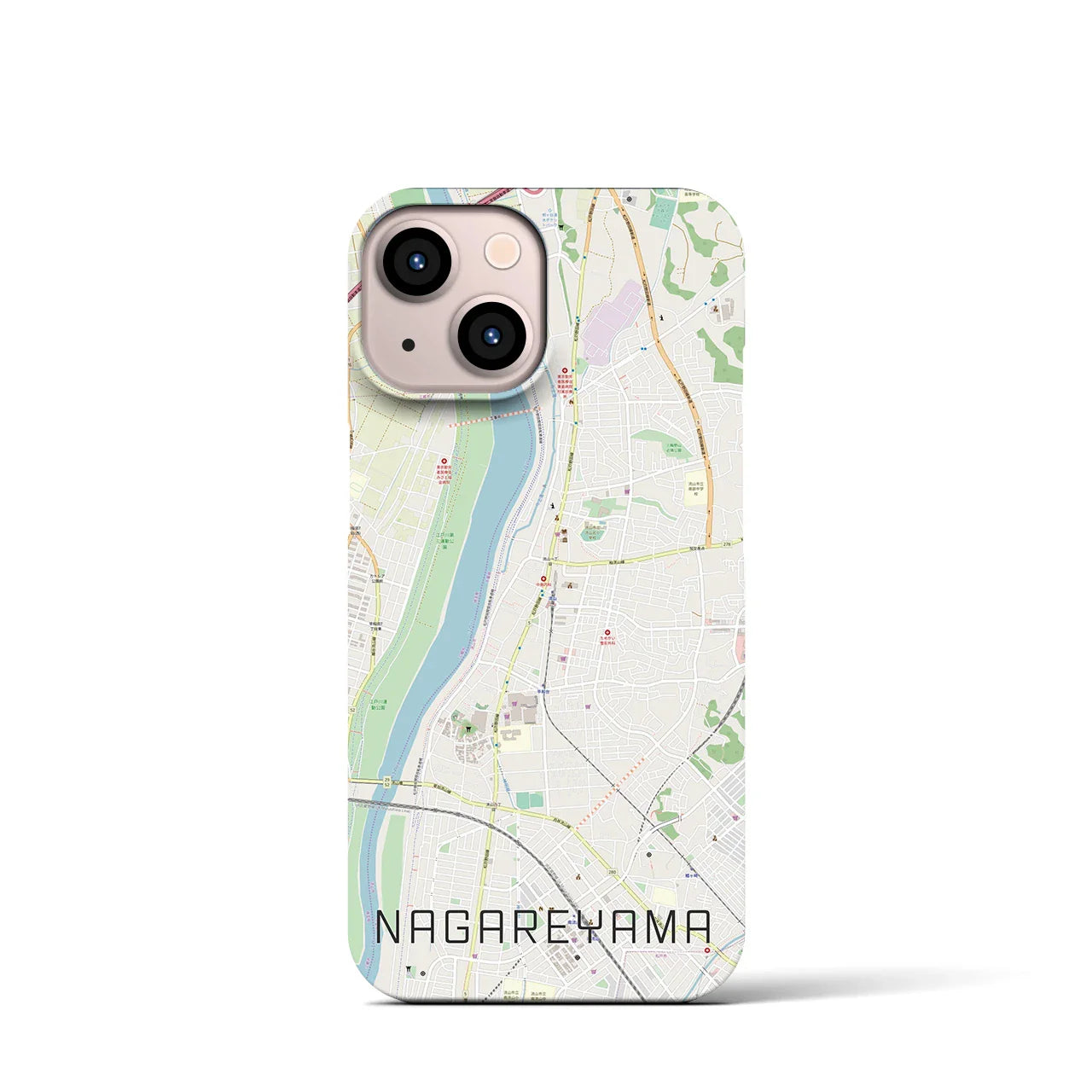 【流山(千葉県)】地図柄iPhoneケース(バックカバータイプ)
