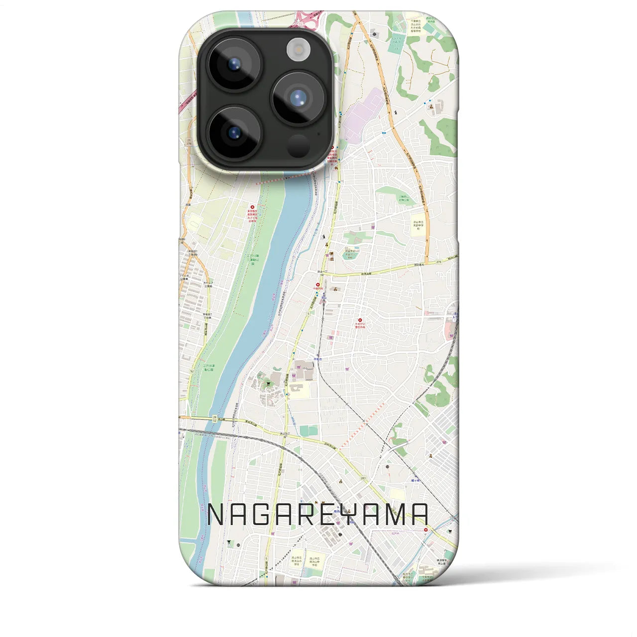 【流山(千葉県)】地図柄iPhoneケース(バックカバータイプ)