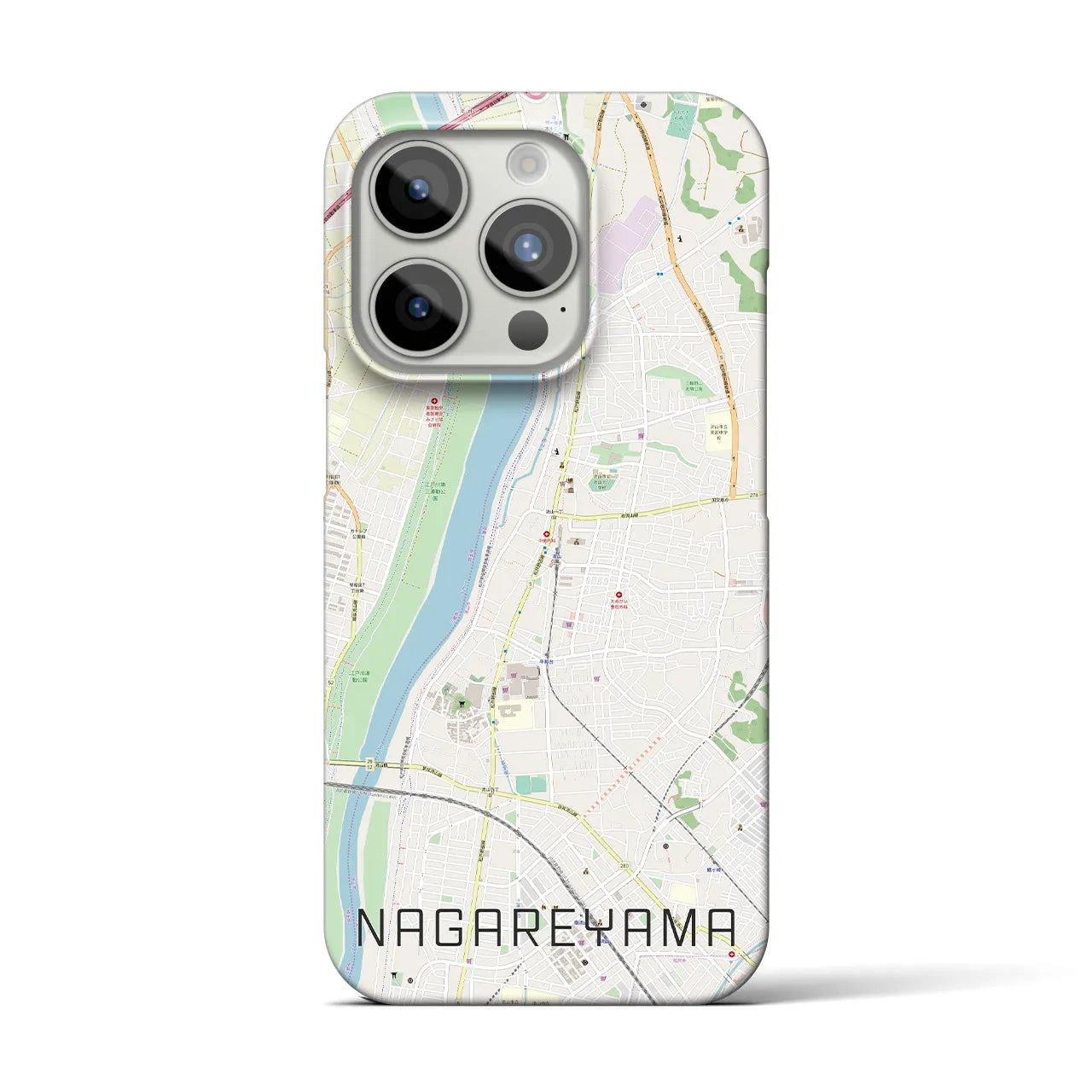 【流山(千葉県)】地図柄iPhoneケース(バックカバータイプ)