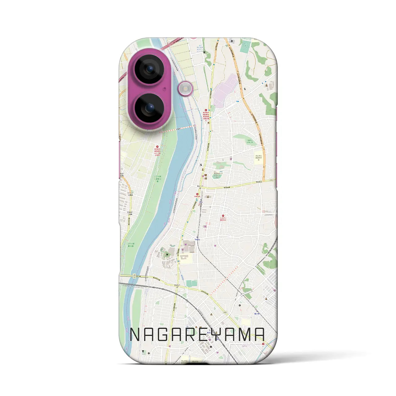【流山(千葉県)】地図柄iPhoneケース(バックカバータイプ)