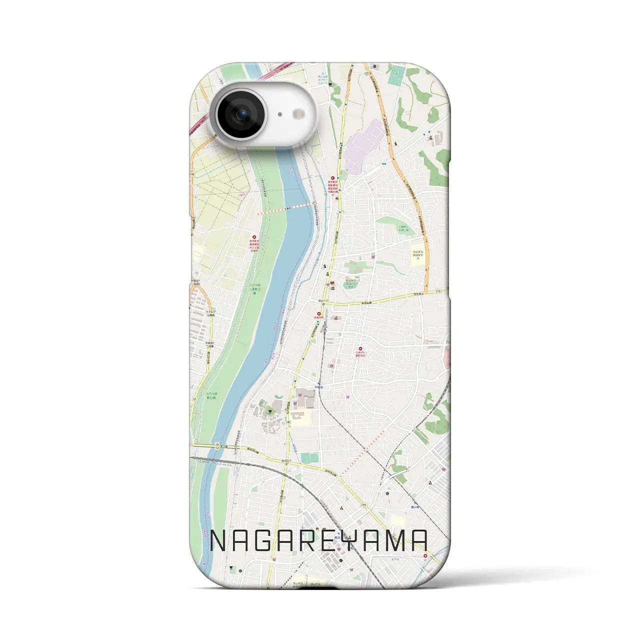 【流山(千葉県)】地図柄iPhoneケース(バックカバータイプ)
