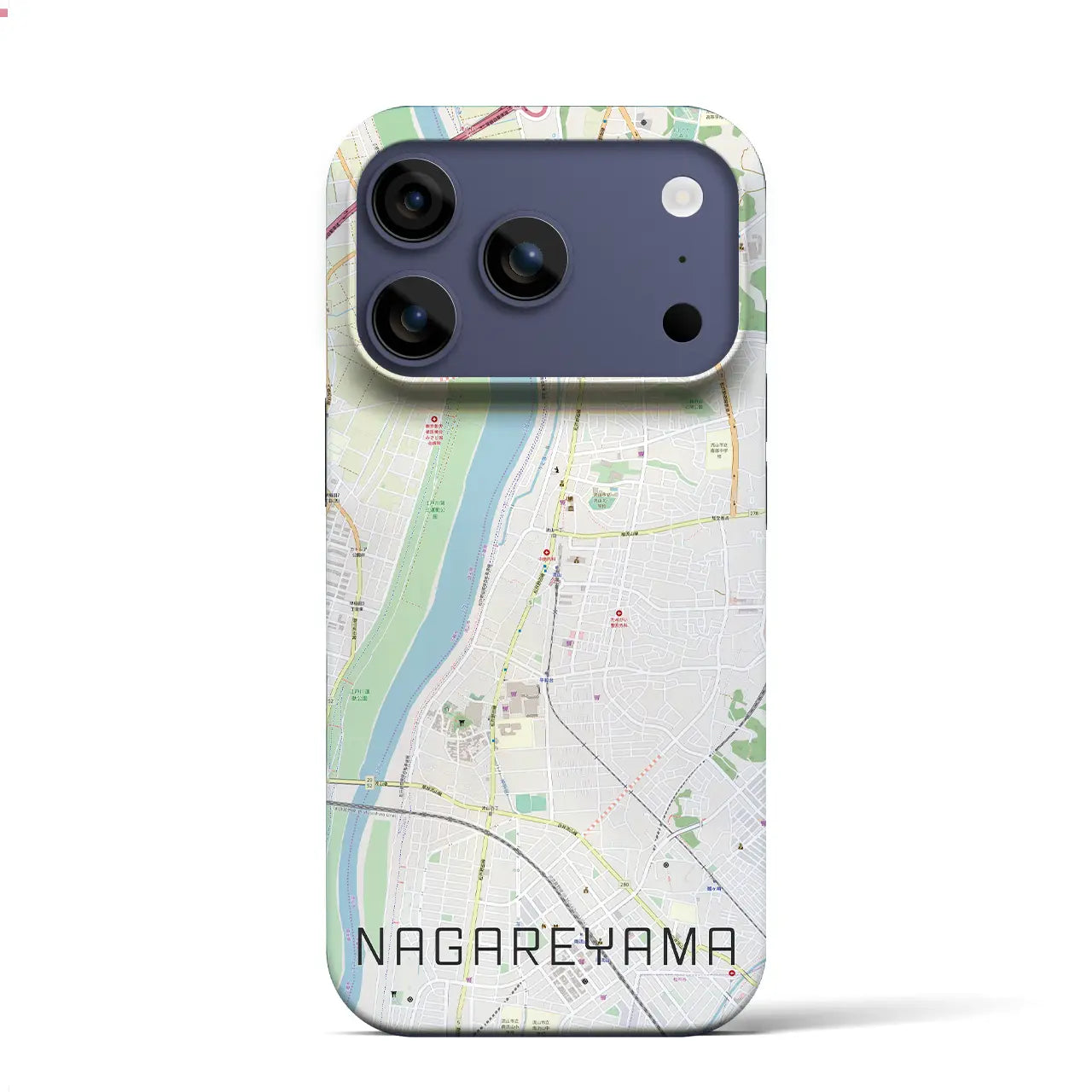【流山(千葉県)】地図柄iPhoneケース(バックカバータイプ)