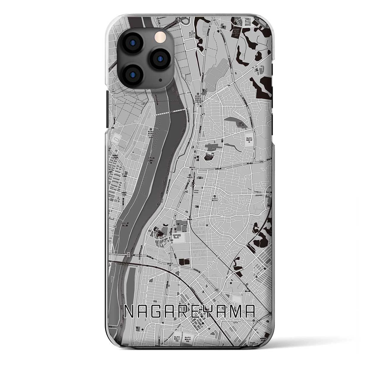 【流山(千葉県)】地図柄iPhoneケース(クリアタイプ)