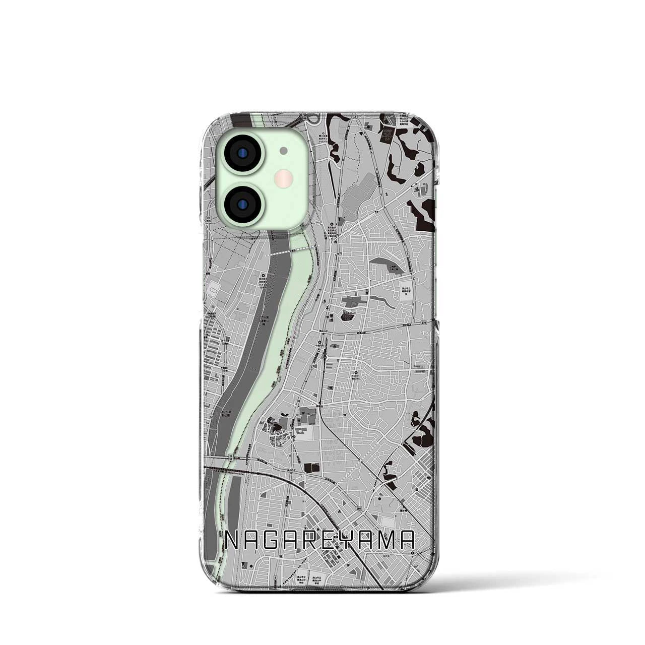 【流山(千葉県)】地図柄iPhoneケース(クリアタイプ)