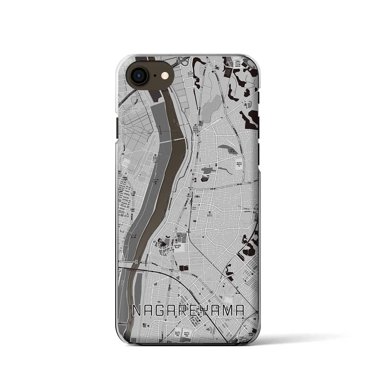 【流山(千葉県)】地図柄iPhoneケース(クリアタイプ)