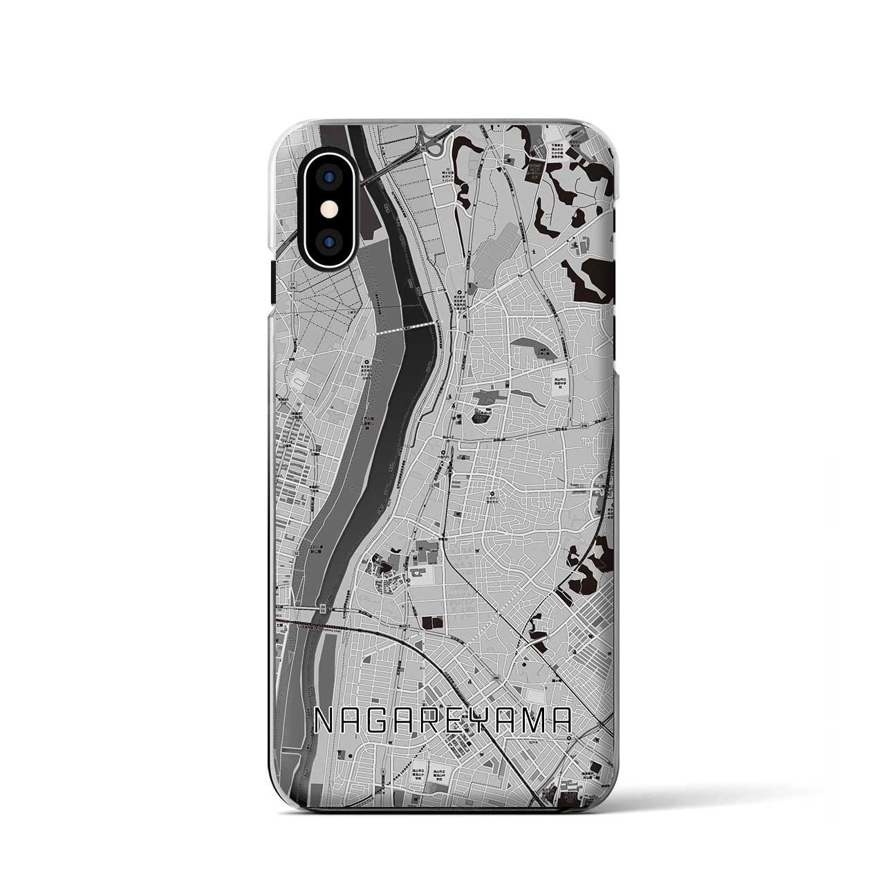 【流山(千葉県)】地図柄iPhoneケース(クリアタイプ)