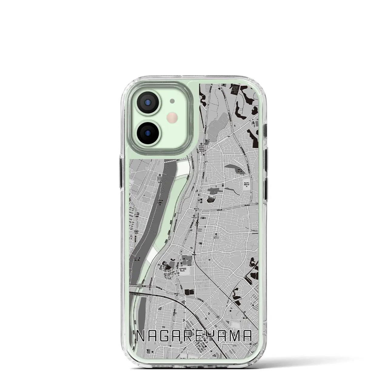 【流山(千葉県)】地図柄iPhoneケース(MagSafeタイプ)