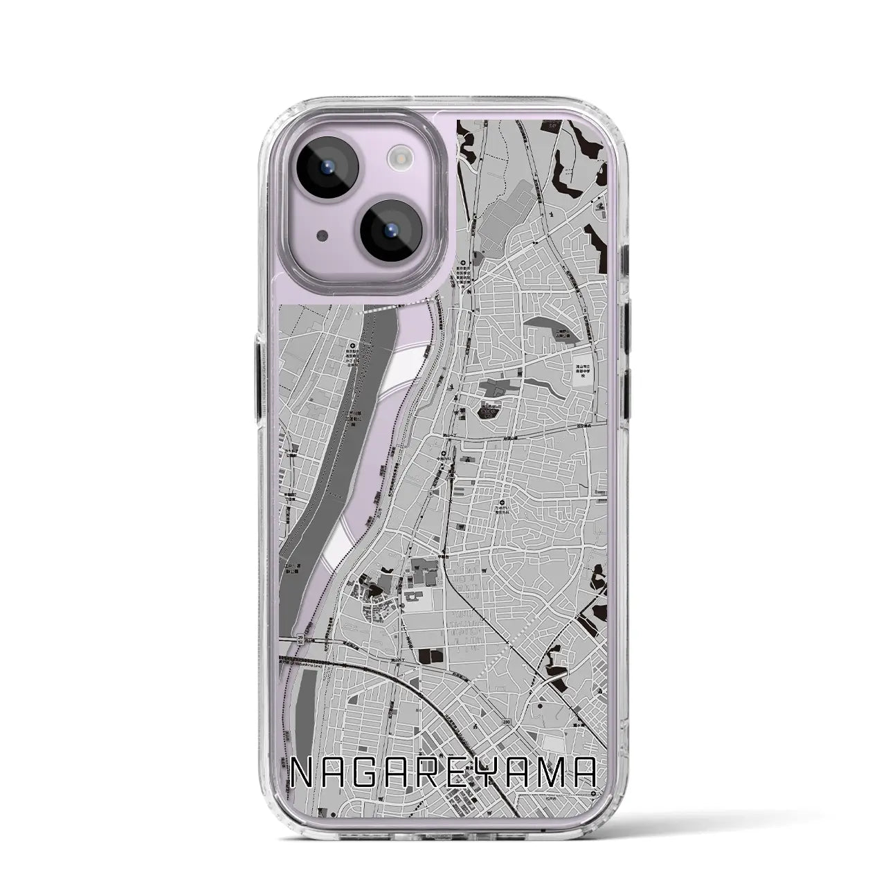 【流山(千葉県)】地図柄iPhoneケース(MagSafeタイプ)