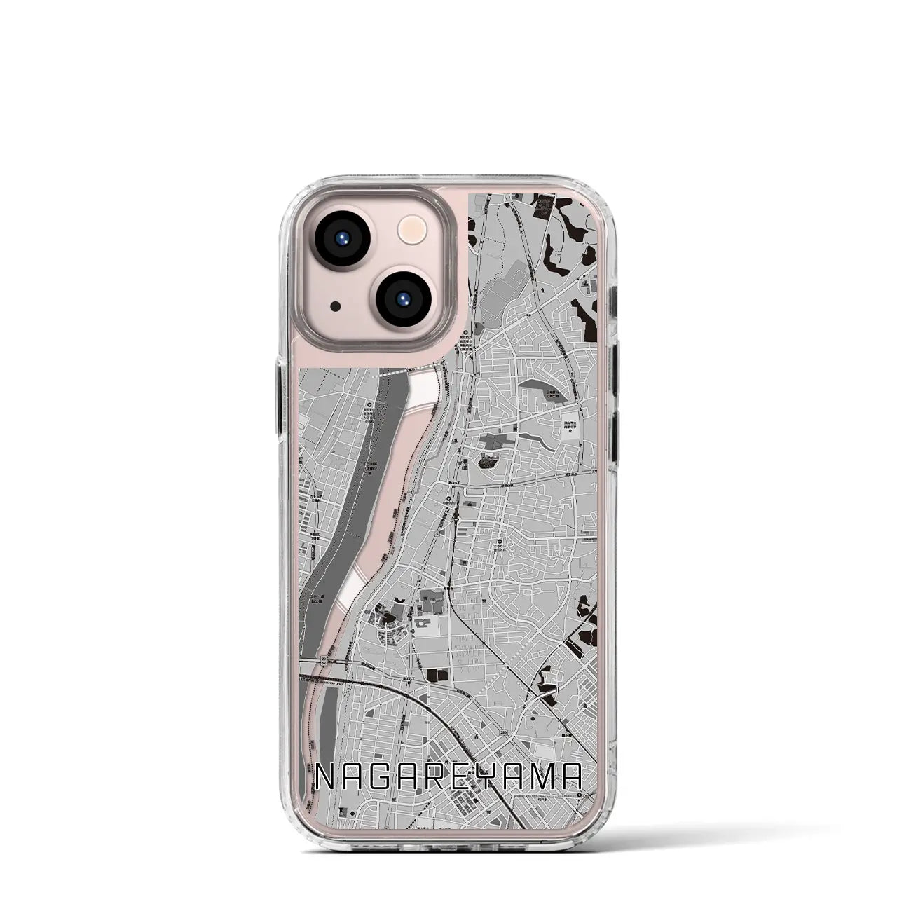 【流山(千葉県)】地図柄iPhoneケース(MagSafeタイプ)