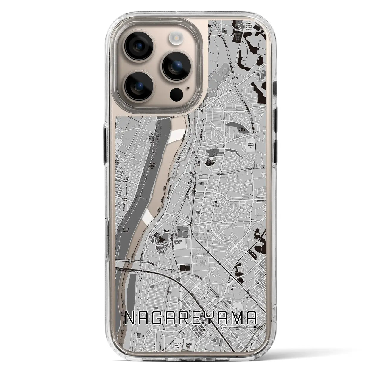 【流山(千葉県)】地図柄iPhoneケース(MagSafeタイプ)