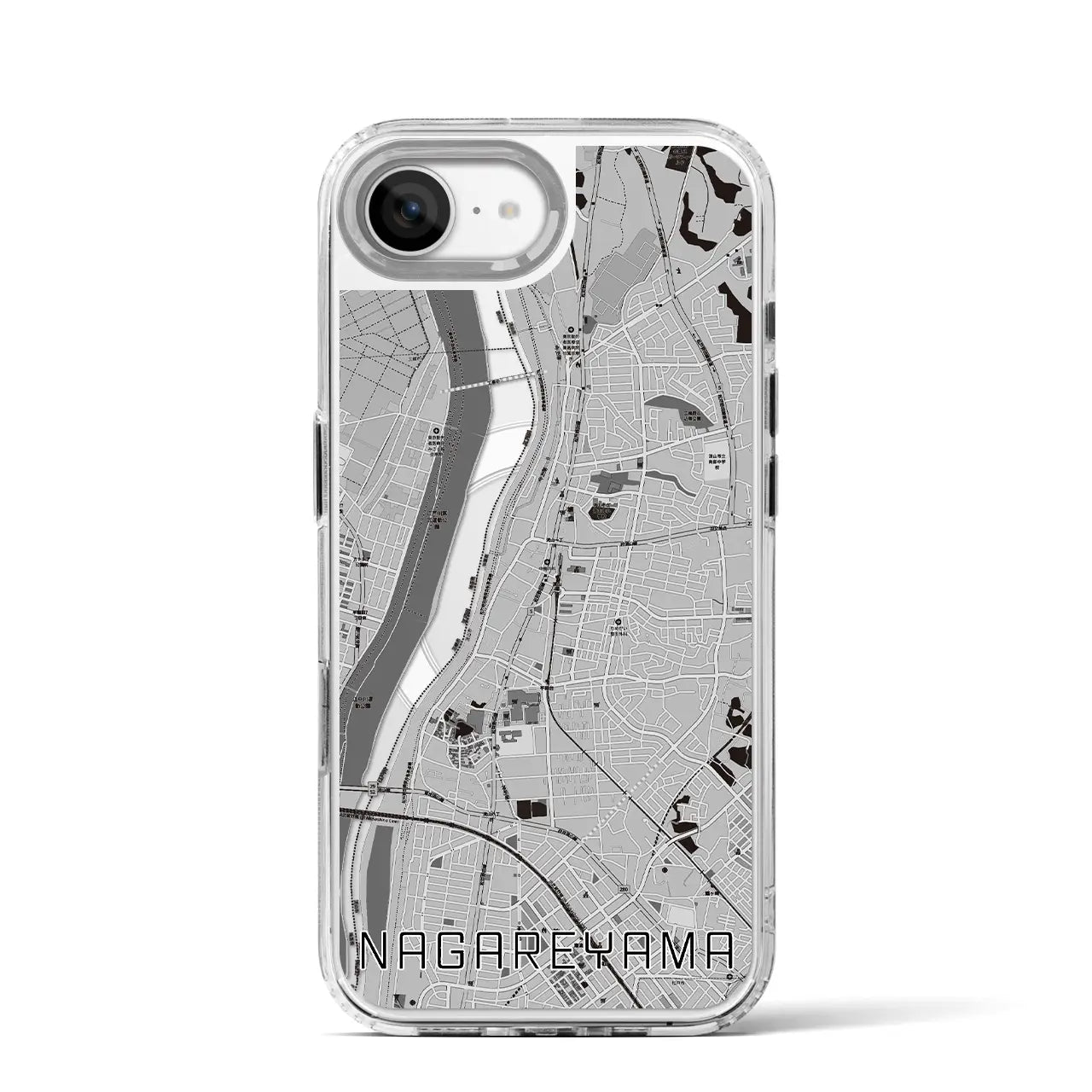 【流山(千葉県)】地図柄iPhoneケース(MagSafeタイプ)