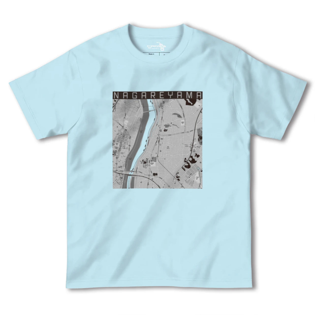 【流山(千葉県)】地図柄ヘビーウェイトTシャツ