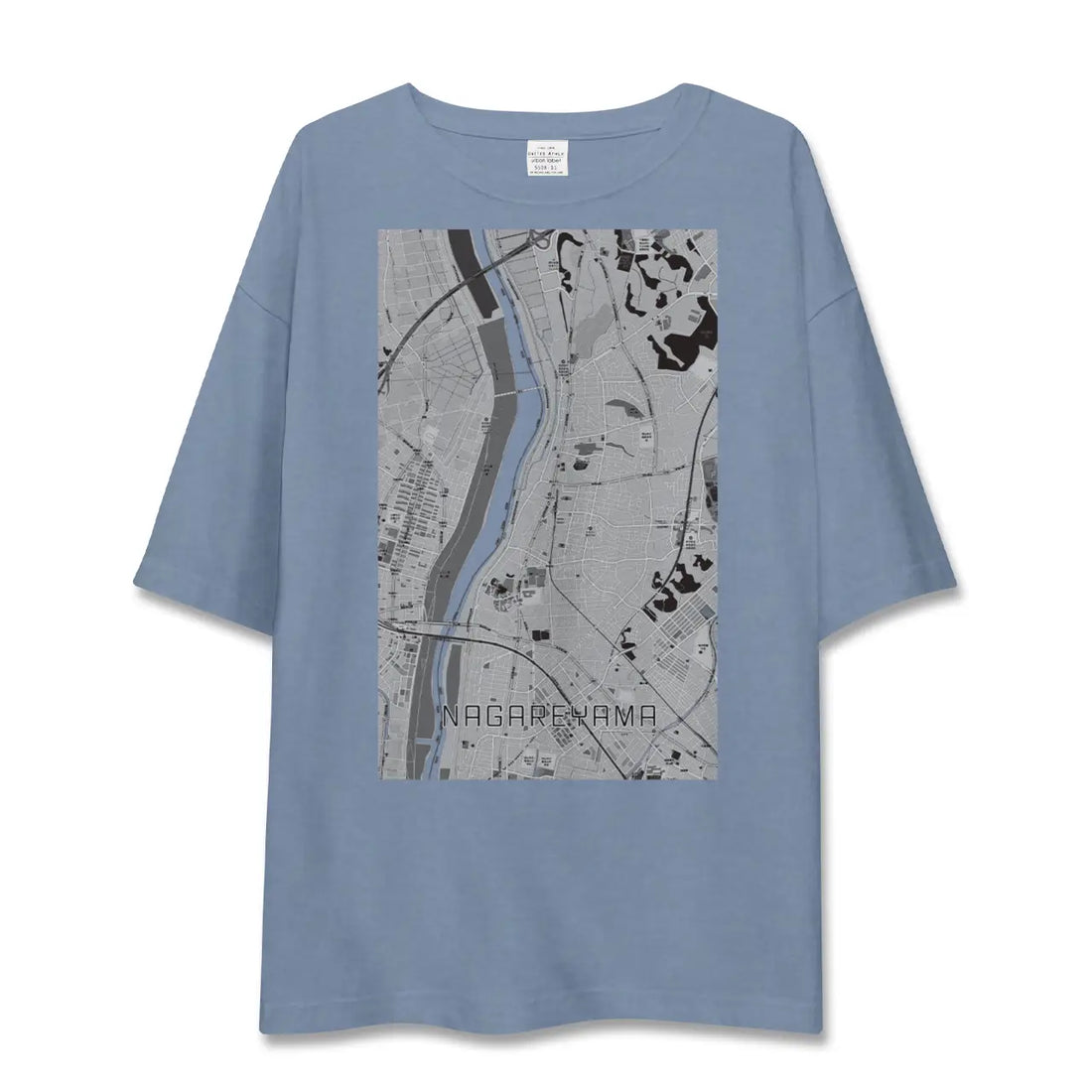 【流山(千葉県)】地図柄ビッグシルエットTシャツ