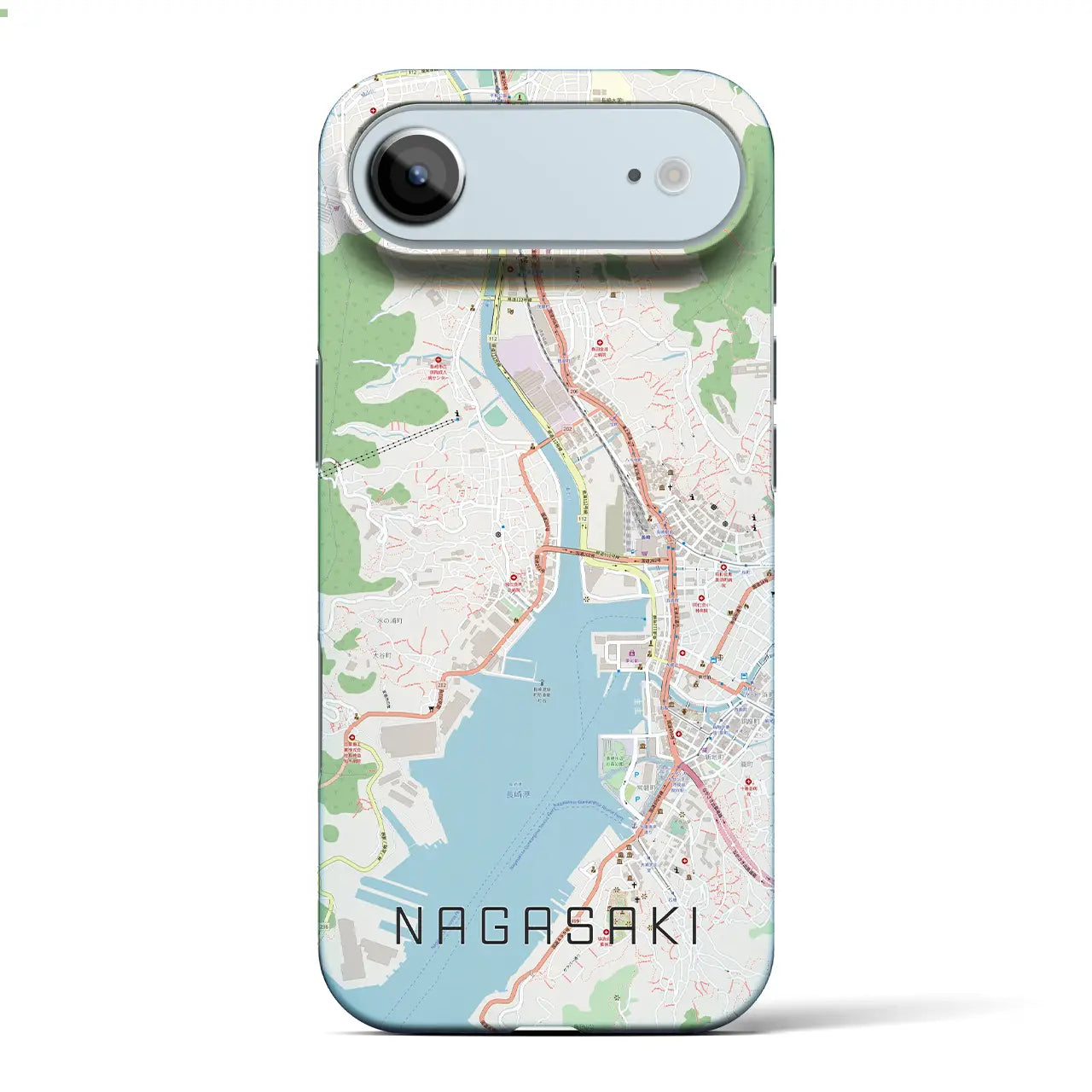 【長崎(長崎県)】地図柄iPhoneケース(バックカバータイプ)ナチュラル・iPhone 17 Pro Max 用