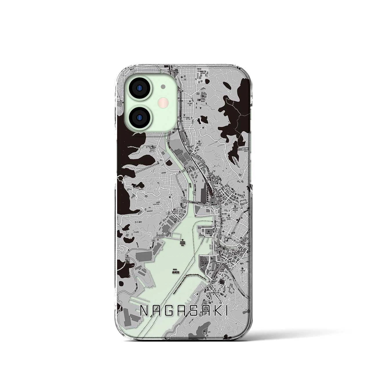【長崎(長崎県)】地図柄iPhoneケース(クリアタイプ)